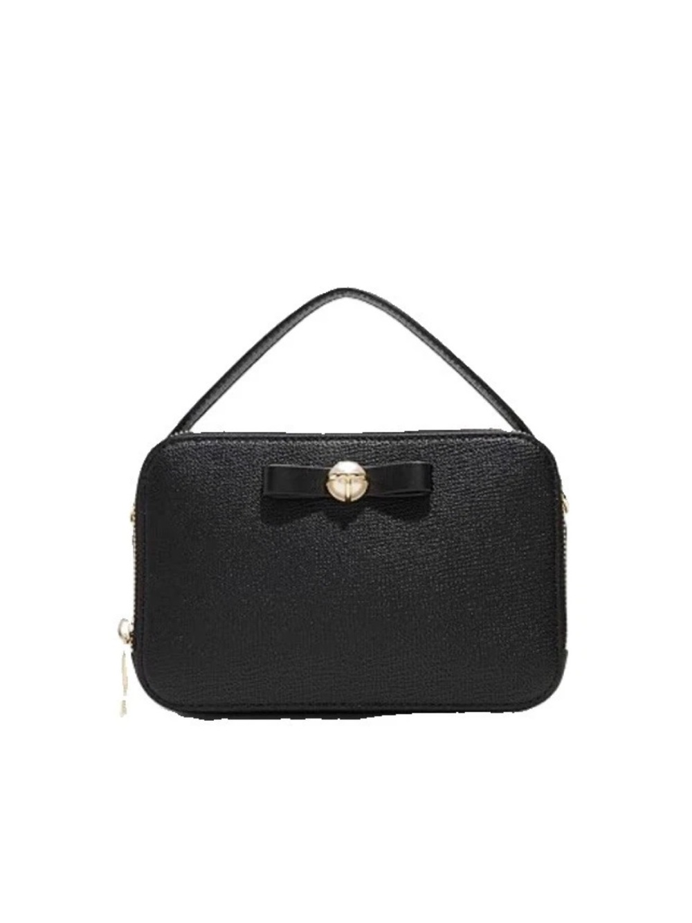 Ted Baker London Black Crossbody Bag with Pear Bow Details NWOT
